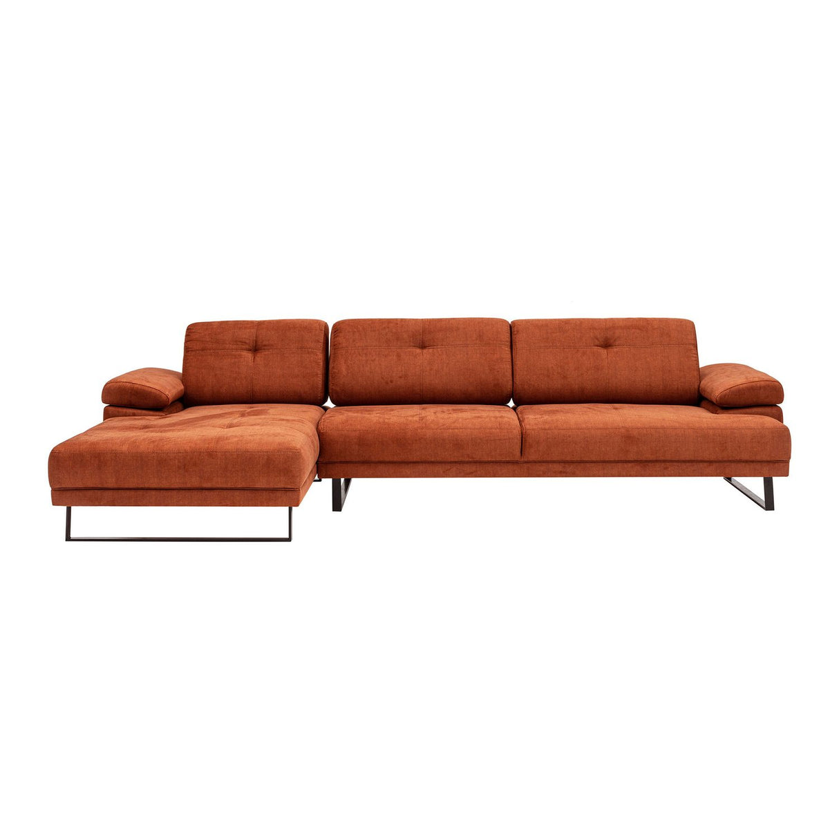 Windhoek Small (178 x 100 x 155 cm) Orange Hörnsoffa Vänster