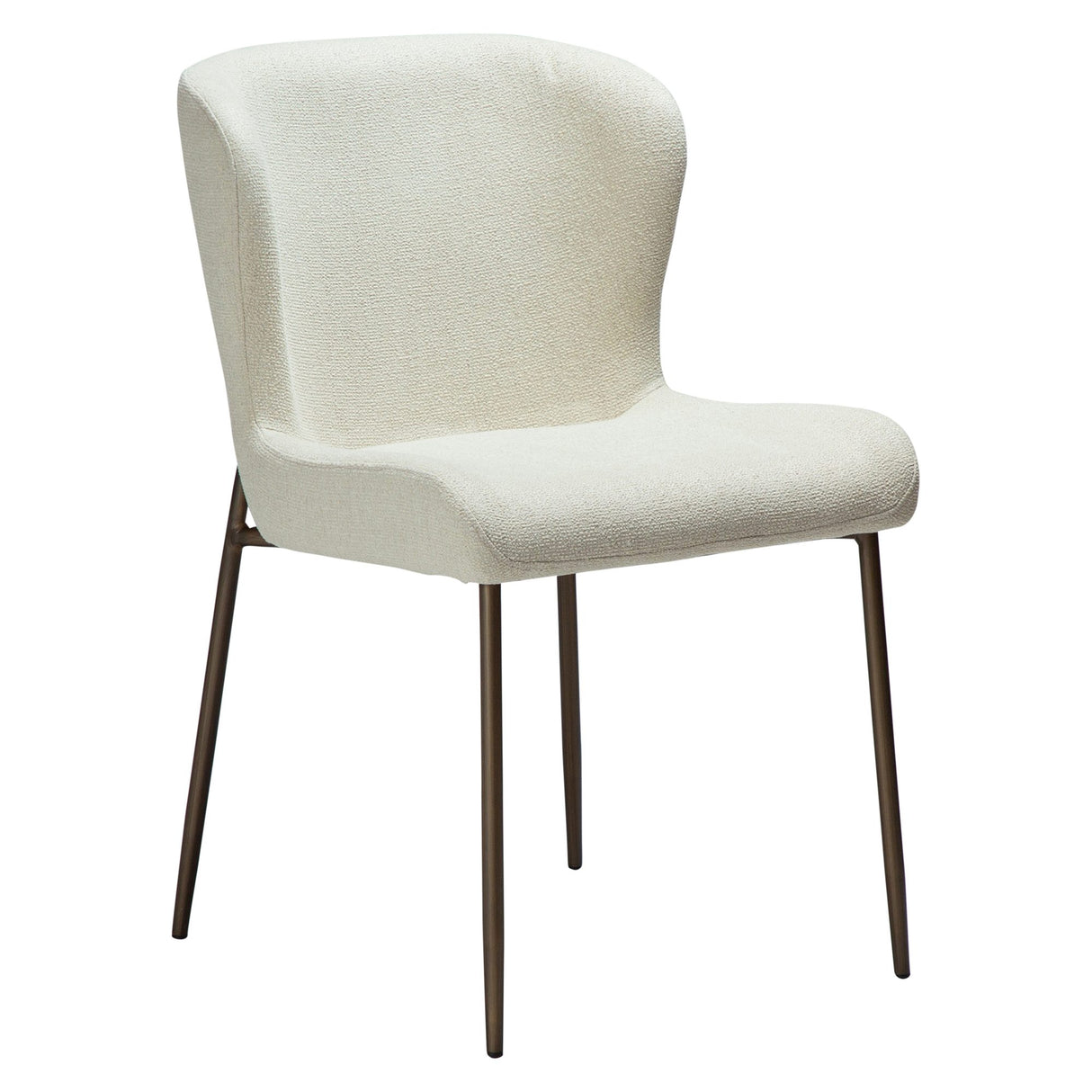 Glam Stol Bone White, Antique Brass