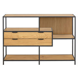 Notting Hill Bokhylla med 2 Lådor 78x114x35 cm Ek