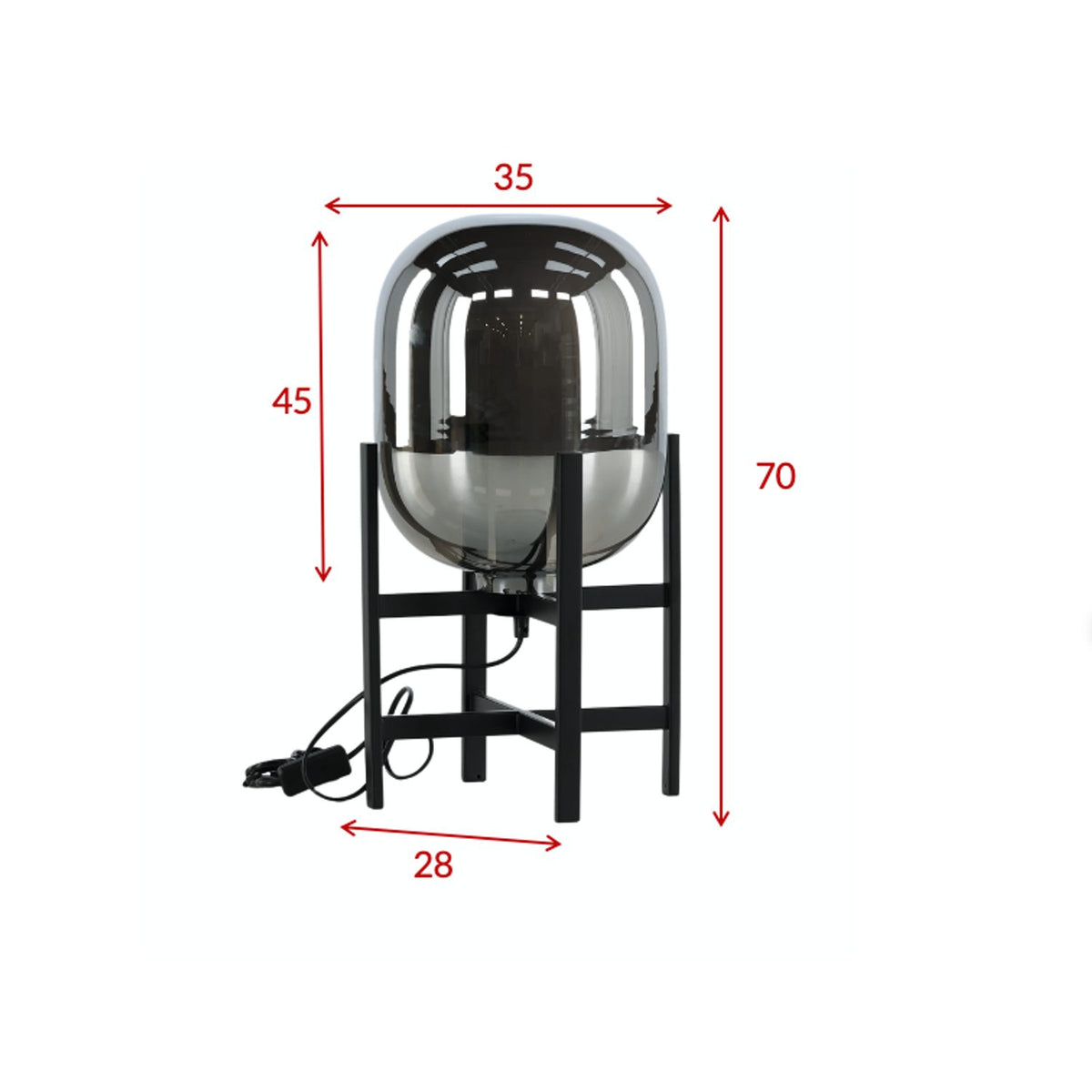 Altair Bordslampa Svart, 45