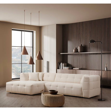 Vaduz Corner (300-150 x 100 x 72 cm) Beige Hörnsoffa Vänster