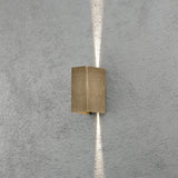 Cremona HP-LED 2x3W 17 cm Vägglampa Ute Mässing