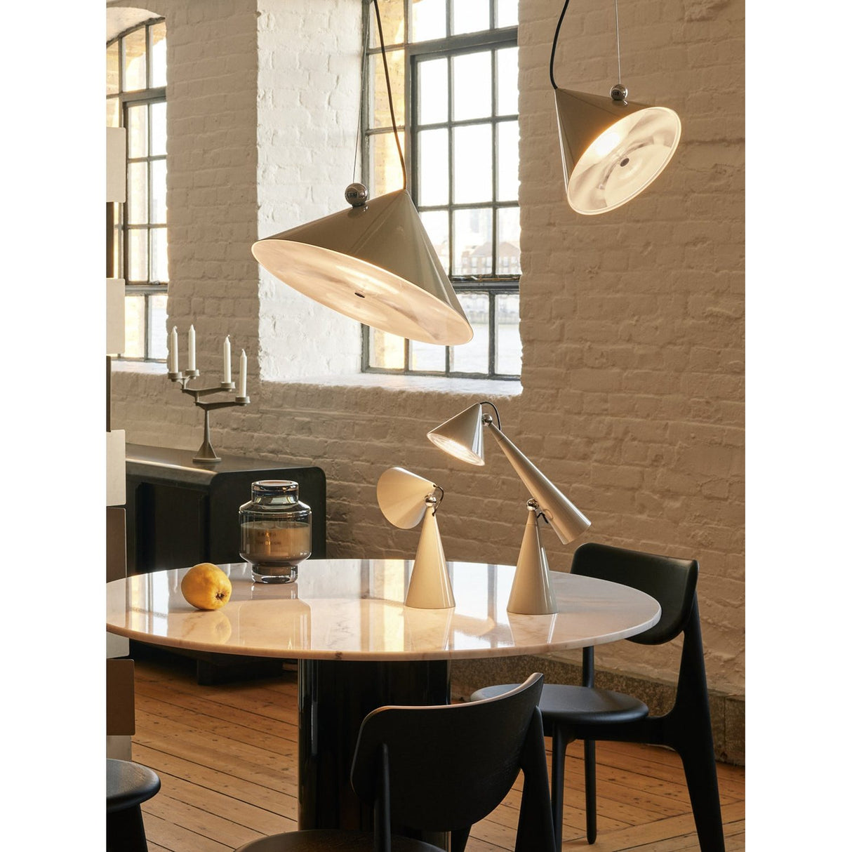 Pose Pendellampa Putty, 43 cm
