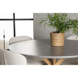 Piazza, Lilja Rund matgrupp Beige, Natur, Grå, ⌀120