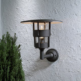Freja E27 Mattsvart 40 cm Vägglampa Ute