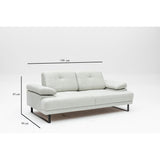 Kingston (199 x 99 x 83 cm) 2-sits bäddsoffa Vit