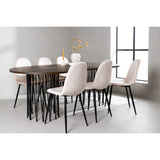 Stone, Polar Oval matgrupp Beige, Svart, Svart, Mocka, 220 x 100