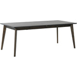 Lucca 200/300x95 cm Matbord Brunlackad Ek