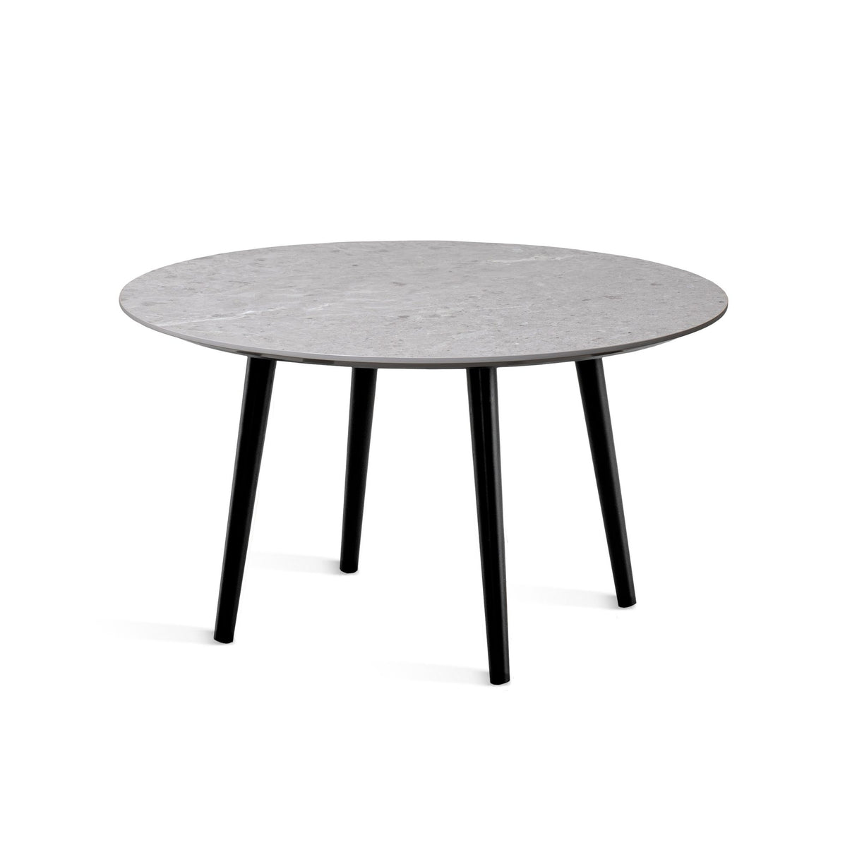 Miles Soffbord Ø 80 cm Runt Sandstenslaminat, Fyra träben