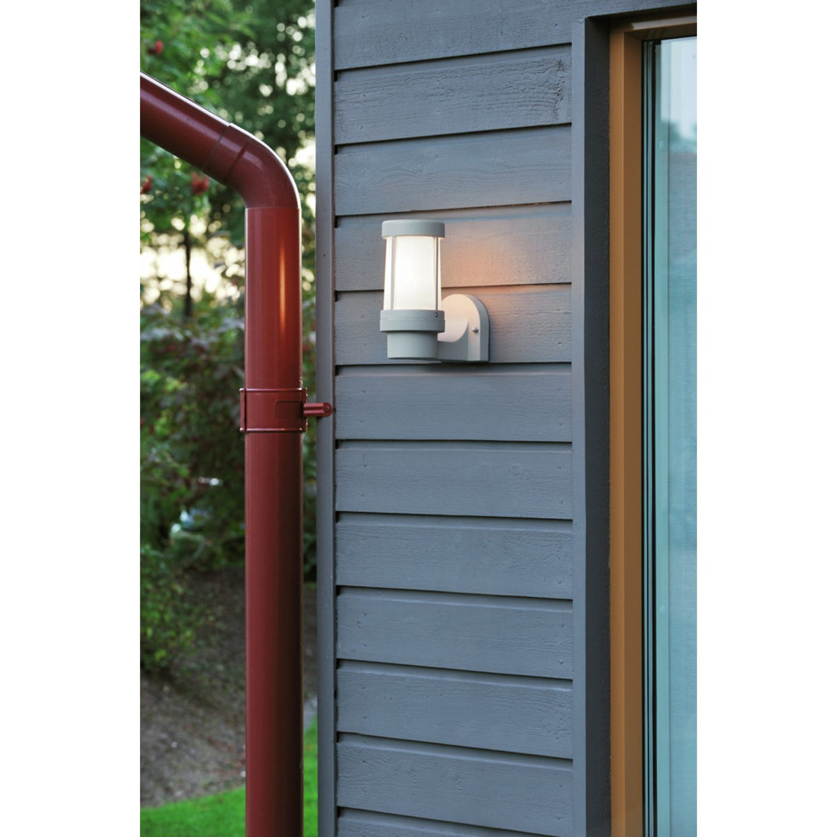Siena E27 Vägglampa Ute Grå