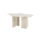 Flower Ovalt matbord Beige