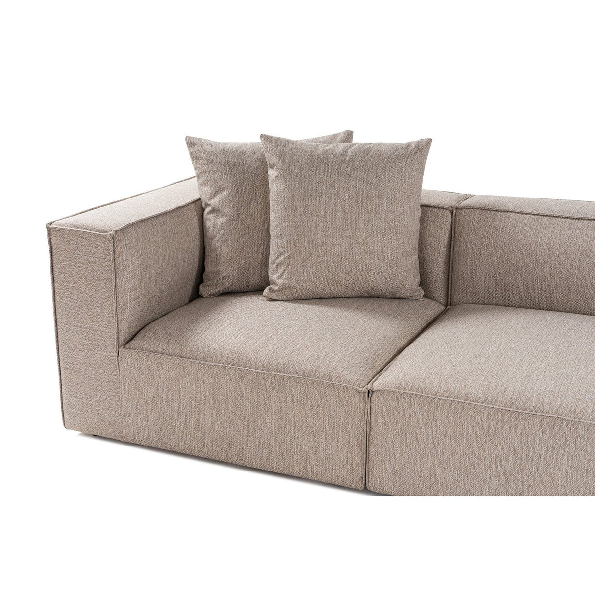Sora (350 x 65 x 190 cm) Hörnsoffa Sandbeige