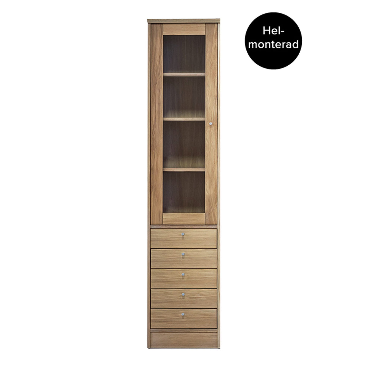 Ekliden E1 Vitrin Smal med Lådor