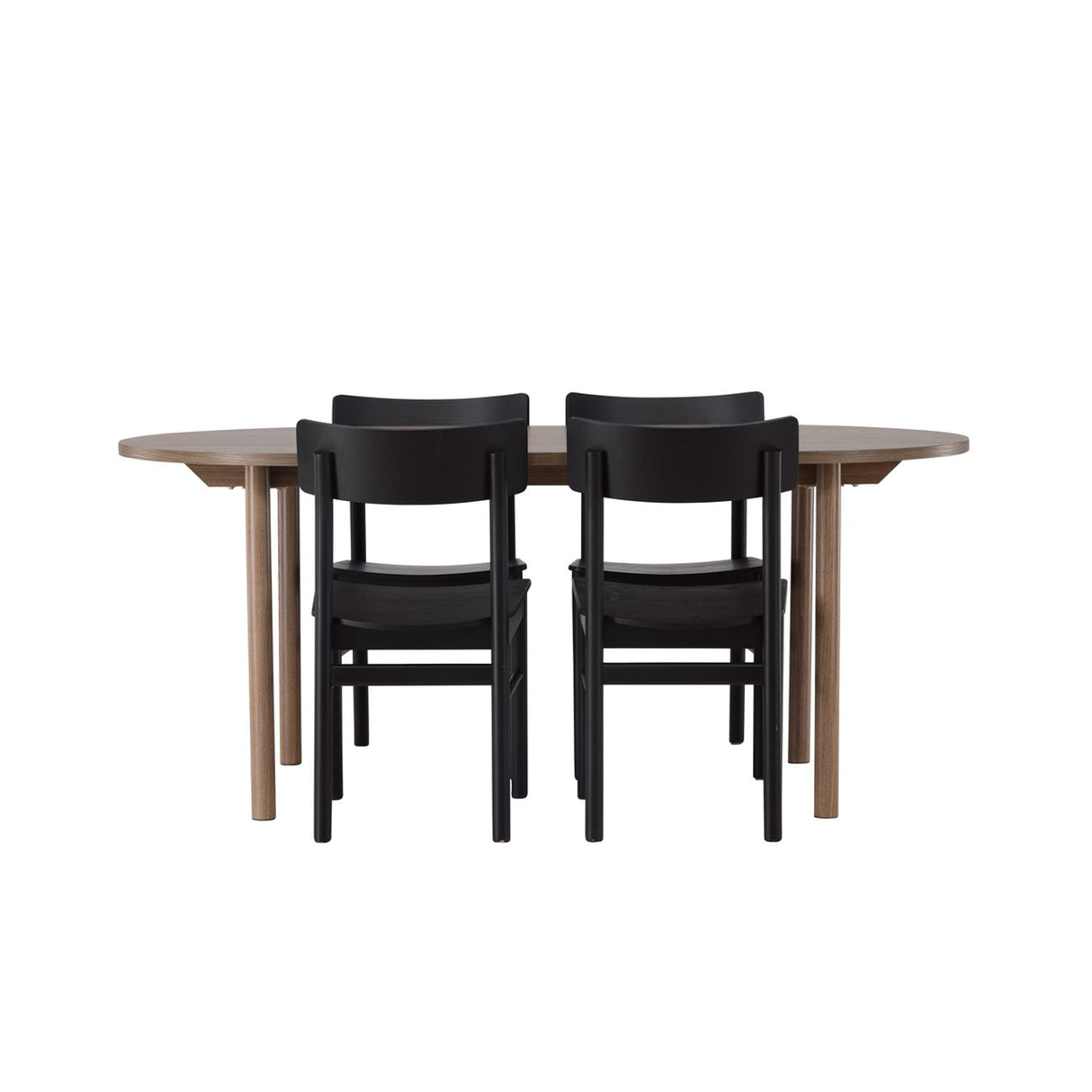 Andy, Montros Oval matgrupp Svart, Natur, 180 x 90