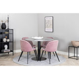 Razzia, Velvet Rund matgrupp Svart,Dammig rosa, Svart,Grå, ⌀106