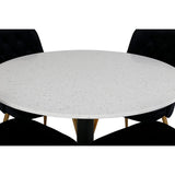 Razzia, Velvet Deluxe Rund matgrupp Svart, Guld, Svart,Vitt, ⌀106