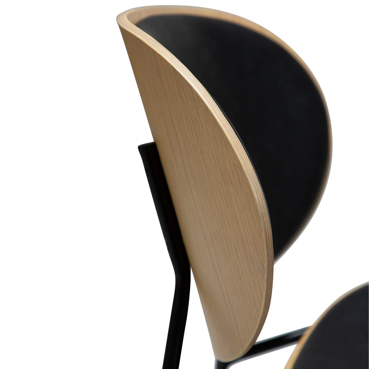 Clementina Stol Raven Black, Bleached Oak