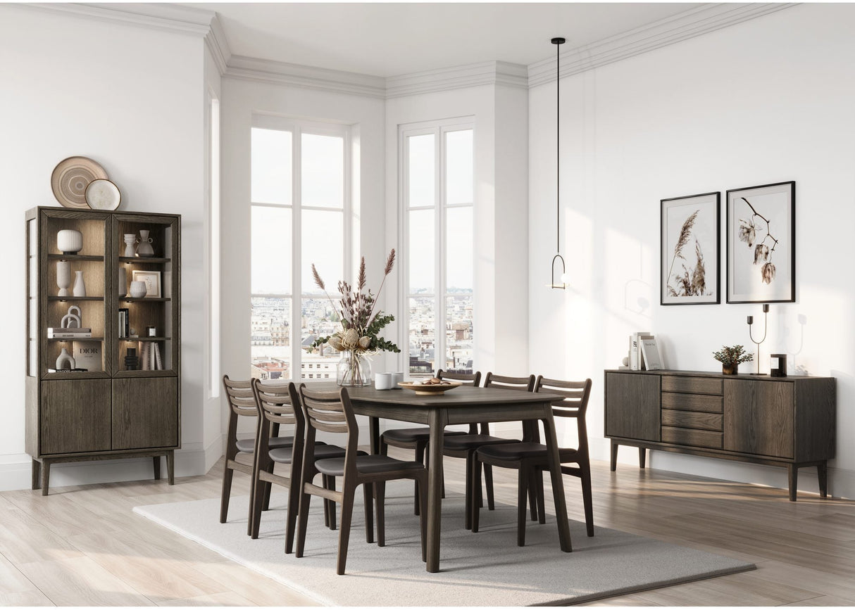 Broholm Solid Sideboard 183x81 cm Rökoljad Ek