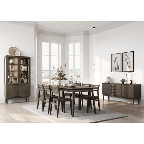 Matbord Nr.703 Inkl. Butterfly 200-300x105 cm Rökoljad Ek