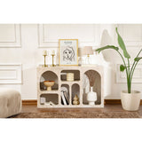 Liva 120 (120 x 74 x 37 cm) Konsol Travertinmarmor sandsten