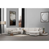 Surabaya 9 (272-428 x 95 x 85 cm) Vit Hörnsoffa