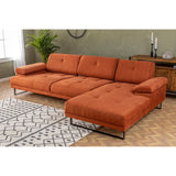 Windhoek Small (178 x 100 x 155 cm) Orange Hörnsoffa Höger