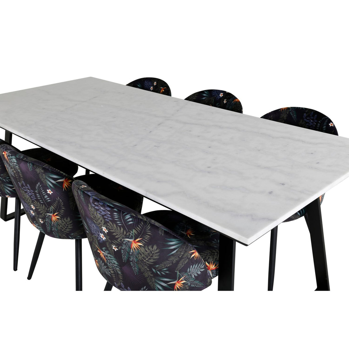 Estelle, Velvet Rektangulär matgrupp Beige