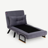 Freetown Single (26 x 120 x 60 cm) 1-sits bäddsoffa Grå