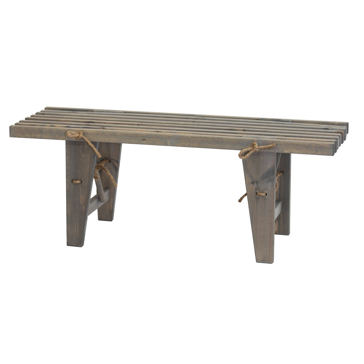 Ecobench 120 cm Oljad Furu Grå
