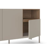 Paramaribo 140 (140 x 80 x 41,8 cm) Konsolbord Sandsten naturlig ek