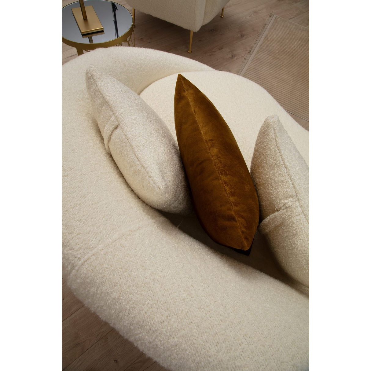 Luanda (255 x 85 x 120 cm) 3-sitssoffa Creme
