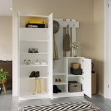 Gaborone (147,2 x 179,7 x 37,5 cm) Hallstativ Vit