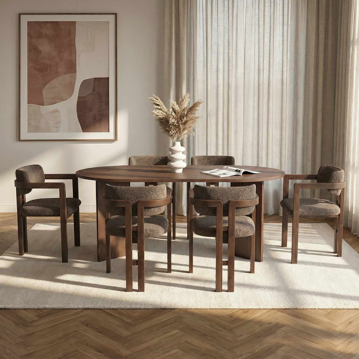 Claudina Matgrupp Walnut, Dark Walnut, Brown