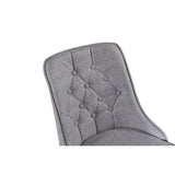 Velvet Deluxe Matstol Svart,Ljusgrå, Polyester, 66 x 89 x 50