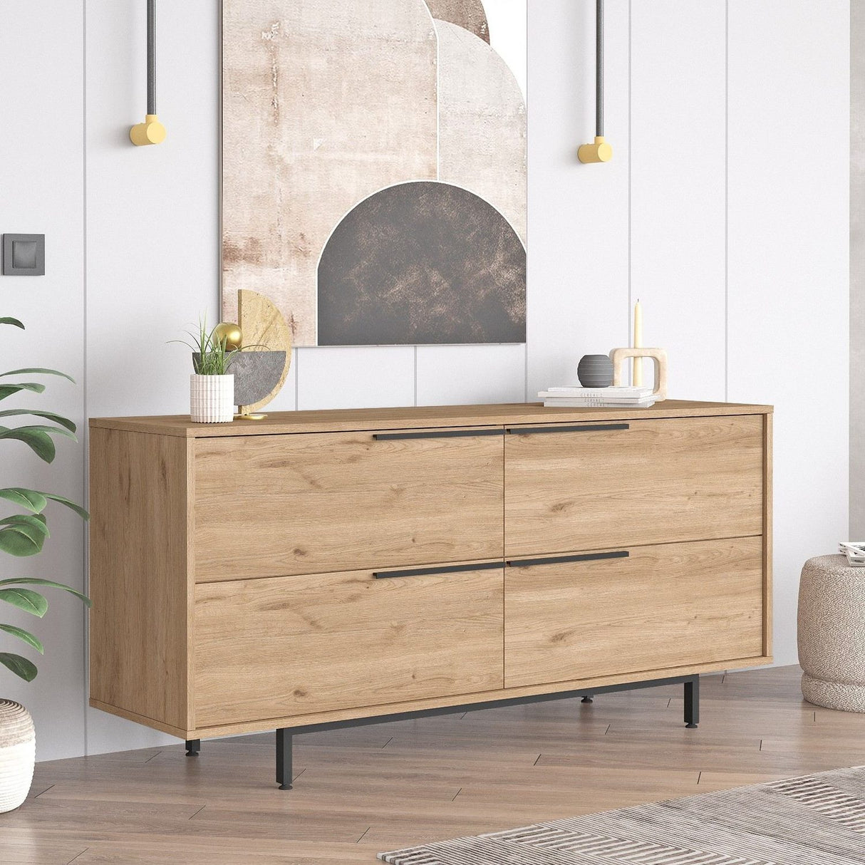 Vientiane Console (160 x 74,3 x 44,5 cm) Valnöt Konsol