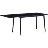 Viken 120x80 cm Svart Ask Melamin Matbord
