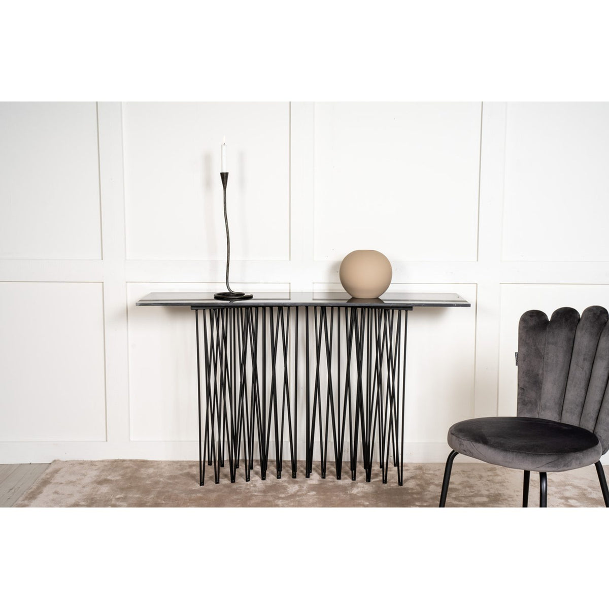 Sten Sidobord Black, 130 x 37