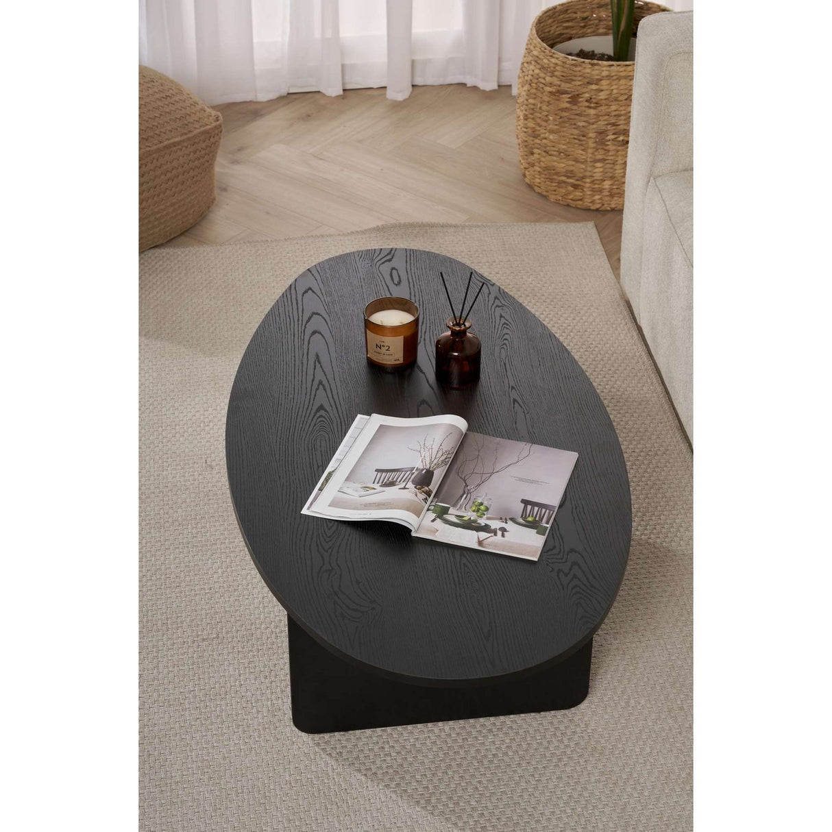 Bazil Soffbord Wood Black