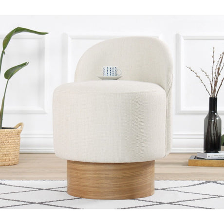 Luanda Puf (Ø47 x H66 cm) Puff Creme