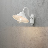 Vega E27 Ner Vägglampa Ute Vit