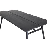 Sleek Rektangulärt matbord Svart, Fanér, 195 x 95