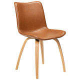 Glee Stol Vintage Light Brown Art.Leather, Oak