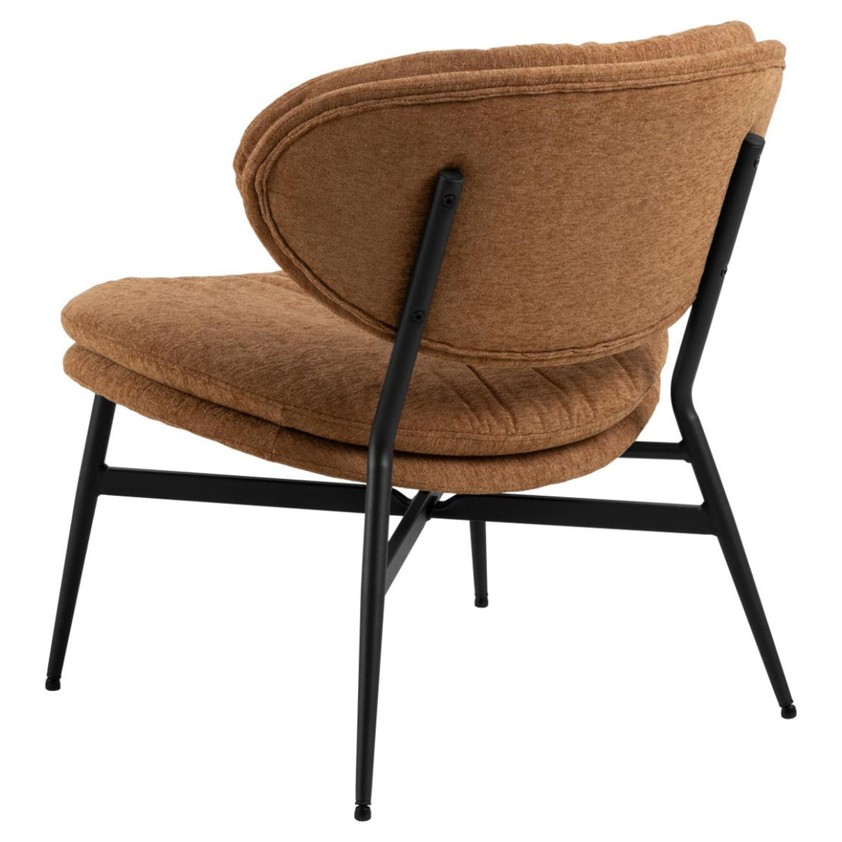 Malvik Loungefåtölj Apia tyg Terrakotta