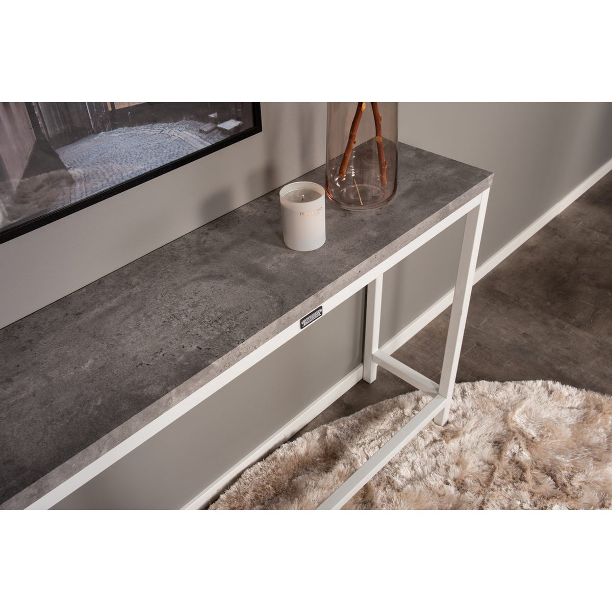 Rise Sidobord Vit, 110 x 30