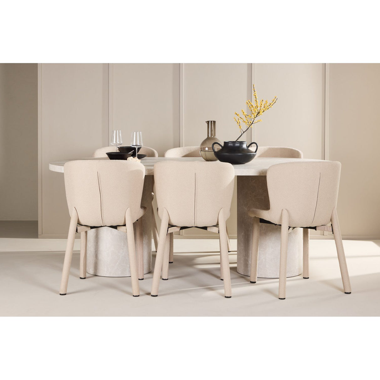Narvik, Astoria Oval matgrupp Beige, Beige, 200 x 100