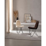 Cactus Sheepskin Stol Svart, Vit