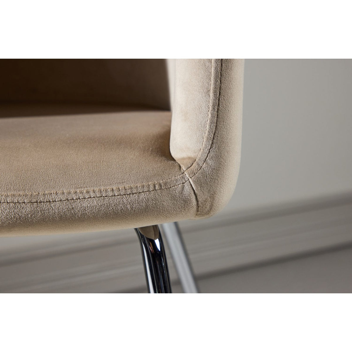 Berit Matstol Beige, Silver