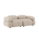Mika 2-sitssoffa Beige, Silver