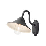 Vega E27 Ner Vägglampa Ute Svart