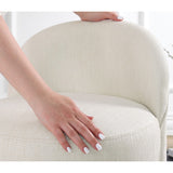 Luanda Puf (Ø47 x H66 cm) Puff Creme